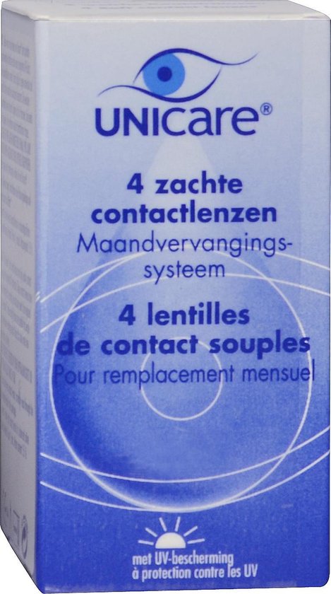 Forfait Unicare 3 mois + 2,00 - 6 lentilles mensuelles + 3 flacons de solution de lentilles - forfait de réduction