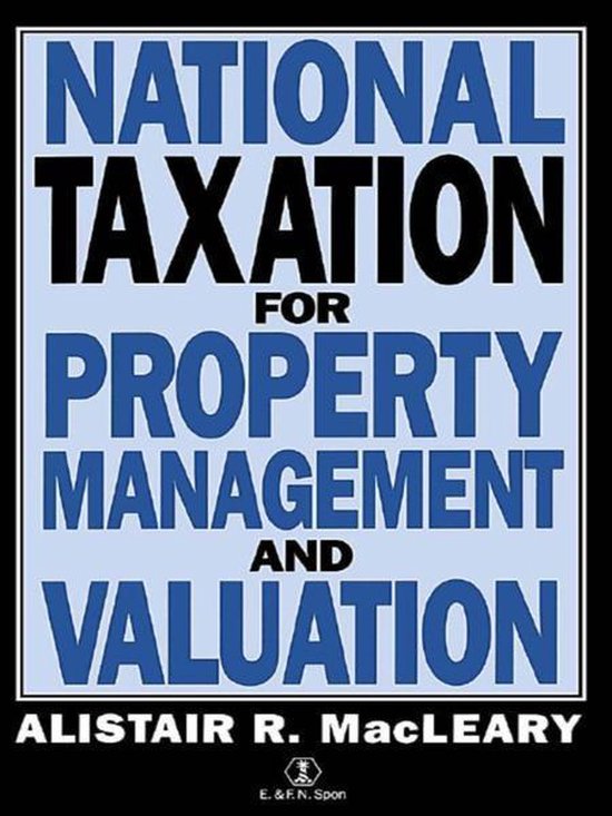 National Taxation for Property Management and Valuation - cover
