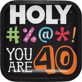 Creative Converting - Holy Bleep 40 Dessert Borden - 8 stuks