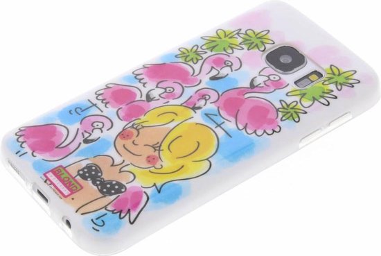 Interpunctie De daadwerkelijke verlamming Blond Amsterdam Flamingo Softcase Samsung Galaxy S7 | bol.com