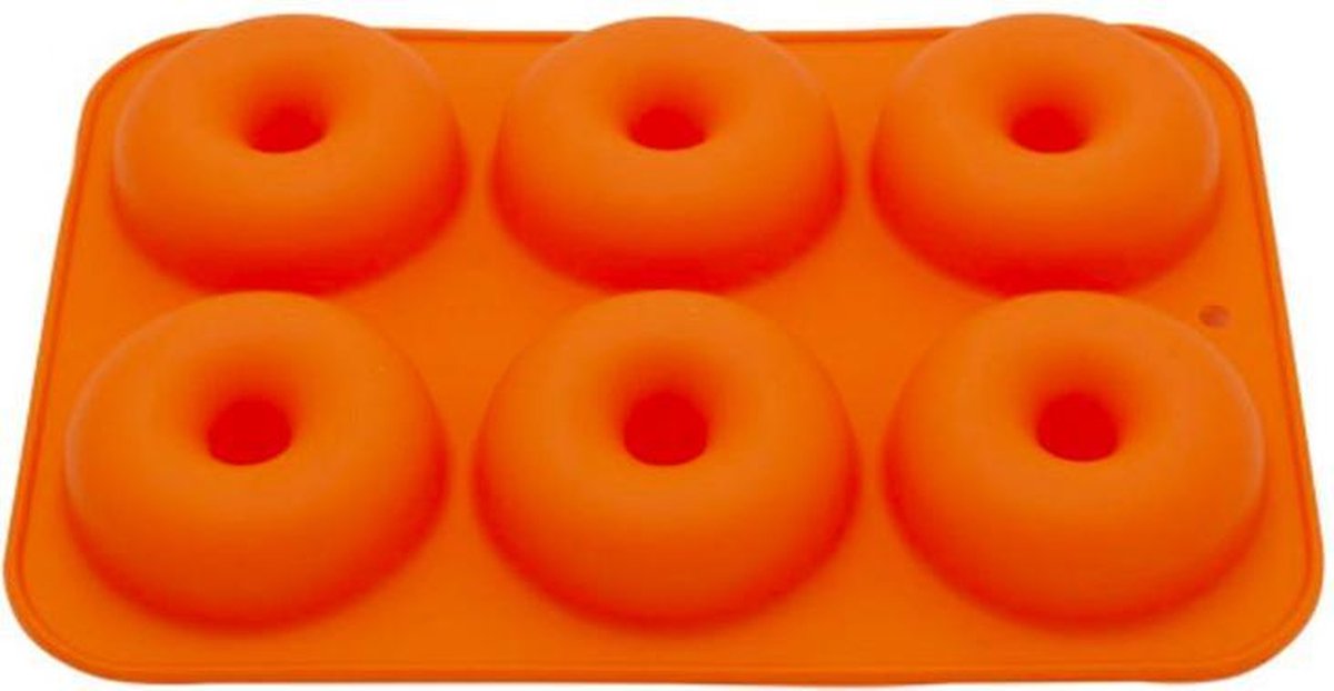 ProductGoods - Siliconen Donutvorm - Donut Bakvorm - Goede Kwaliteit - Anti Kleeflaag - 6 Donuts - Zelf Donuts Bakken - Donuts