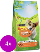 Bonzo Vitafit Mini Menu 1.5 kg - Hondenvoer - 4 x Kip&Groente