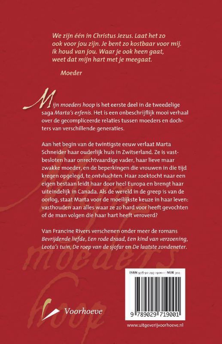 Mijn moeders hoop - back cover