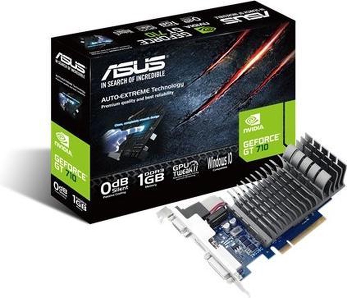 ASUS 710-1-SL NVIDIA GeForce GT 710 1 GB GDDR3 | bol.com