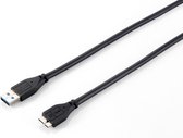 USB 3.0 A to Micro USB B Cable Equip 128397 Black 1,8 m