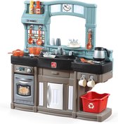 Bol Com Step2 Fun With Friends Speelkeuken Bruin Elektronische Kookplaat Incl 40 Delige