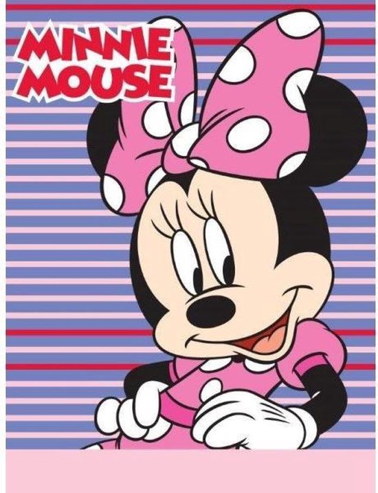 Minnie mouse fleece deken 75 x 100 | bol.com