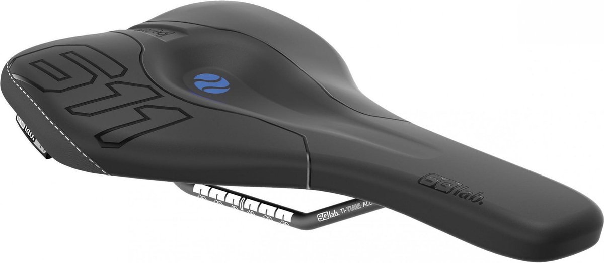 SQlab 611 Ergowave Zadel TiTube, zwart Breedte 12cm