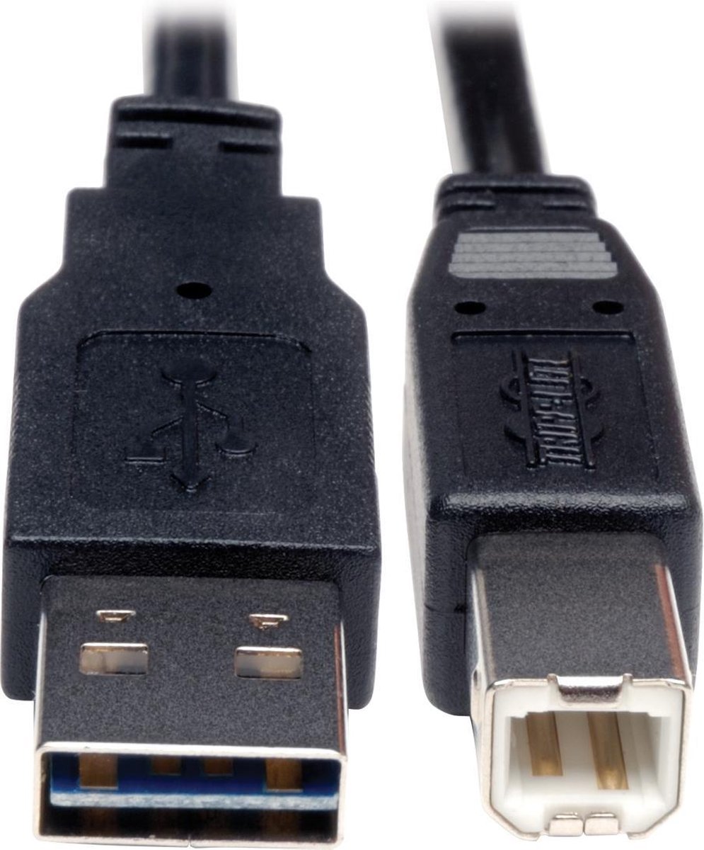Tripp Lite UR022-001 USB-kabel 0,3 m USB 2.0 USB A USB B Zwart