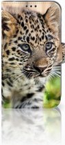 Coque Samsung Galaxy Xcover 4 | Xcover 4s Cuir PU Protection Etui Housse pour Bébé Leopard