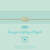 Heart to Get bracelet infinity heart, gold plated, love you to infinity and beyond
