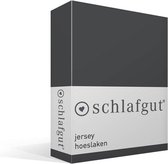 Schlafgut Jersey Eenpersoons Hoeslaken Elastaan - titan 120/200 - 130/220