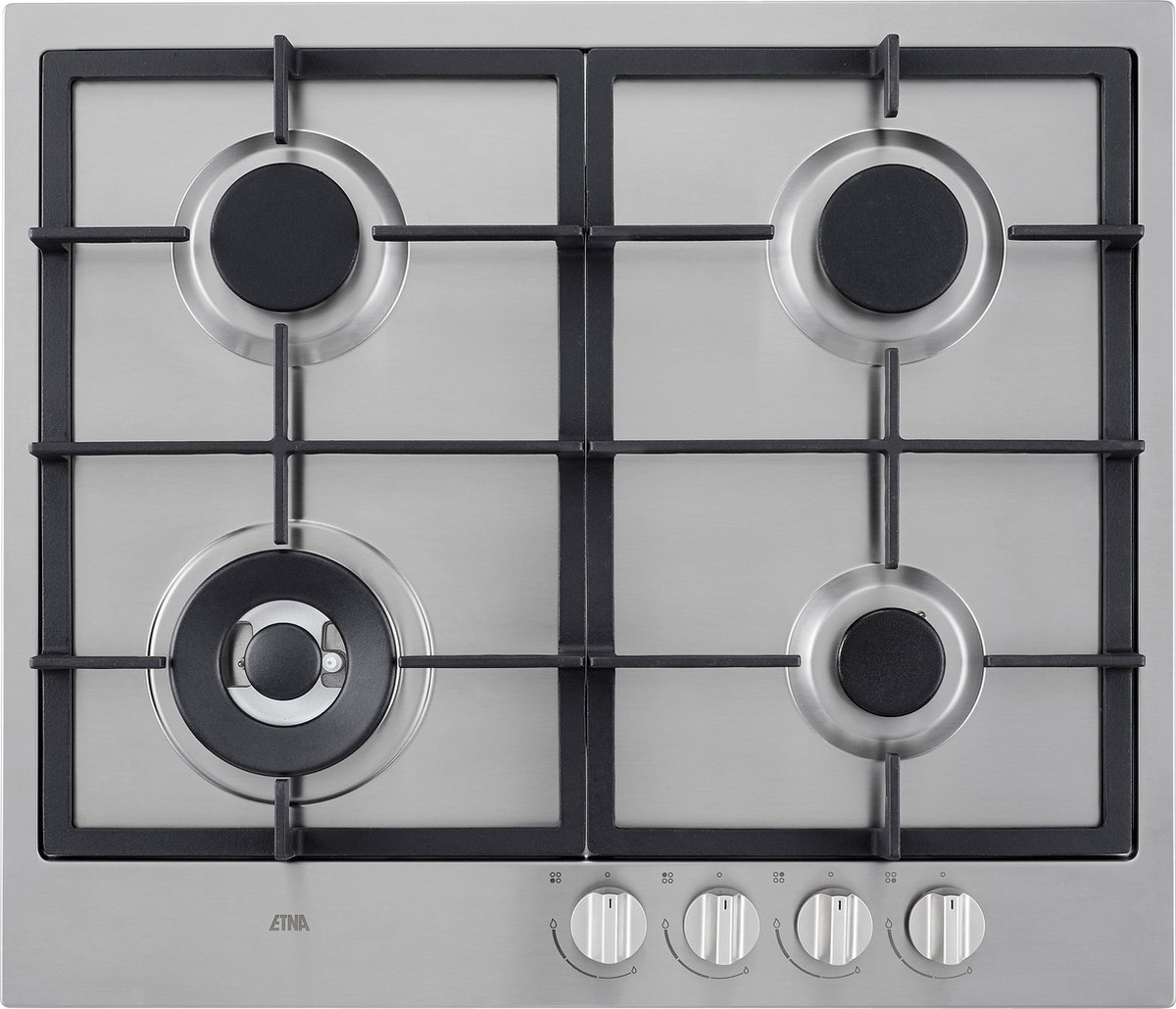 Etna KG959RVSA Gas inbouwkookplaat Rvs