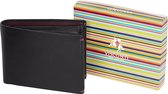Visconti Leren Portemonnee - Alpine Collectie - RFID - 7 Pasjes - Leer - Zwart (AP7 BG)