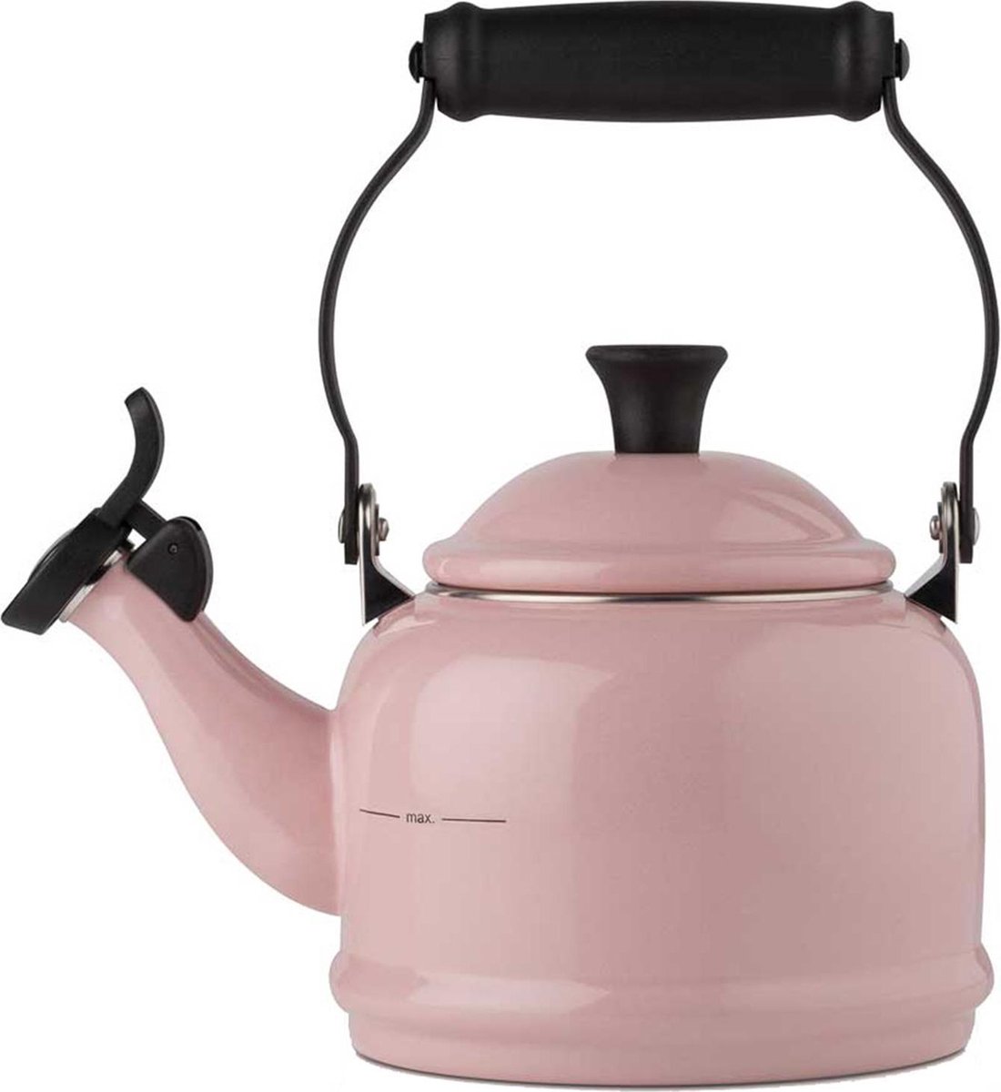 Le Creuset Fluitketel Demi, chiffon pink