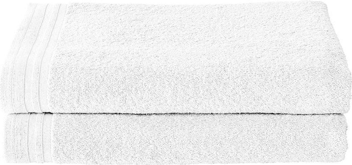 De Witte Lietaer Imagine – Douchelakens 70x140 cm - Wit - Set van 2