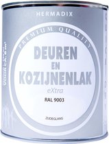Hermadix deuren & kozijnen lak zijdeglans RAL 9003 - 750 ml.