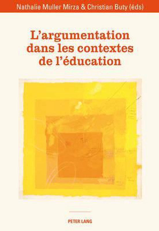 L'argumentation dans les contextes de l'éducation - cover