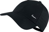 Nike Metal Swoosh Cap - Unisex - Black/(Metallic Silver)