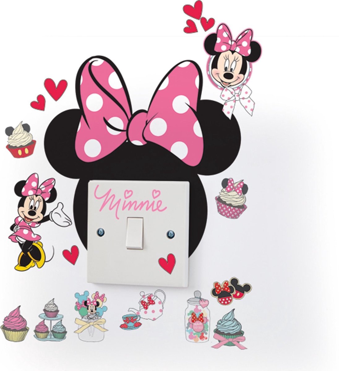 Muurstickers Minnie Mouse - Lichtschakelaar