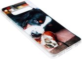 ADEL Siliconen Back Cover Hoesje Geschikt voor Samsung Galaxy S10 Plus - Berner Sennenhond