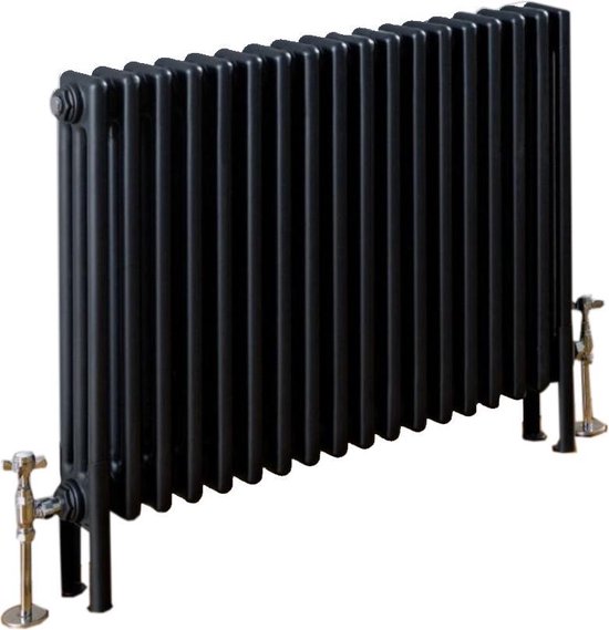 Tot Goed doen morfine Design radiator horizontaal 2 kolom staal mat antraciet 60x83,3cm 1133 watt  -... | bol.com