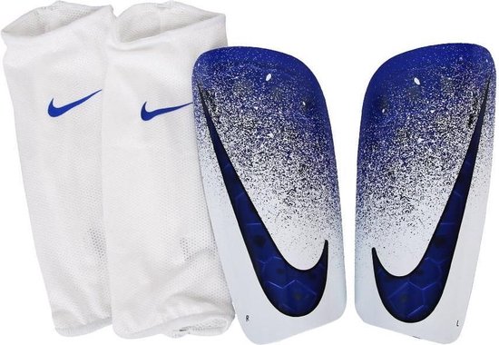 Nike Mercurial Lite scheenbeschermer - wit/blauw - maat XS | bol.com