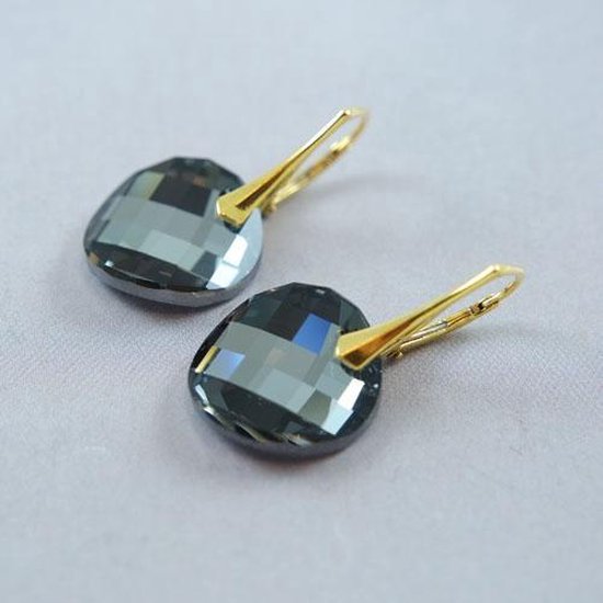 House of Jewels Kristallen Oorbellen Silver Night