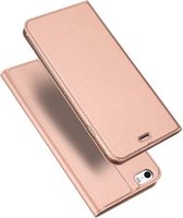 Luxe roze goud agenda wallet hoesje iPhone SE 5s 5