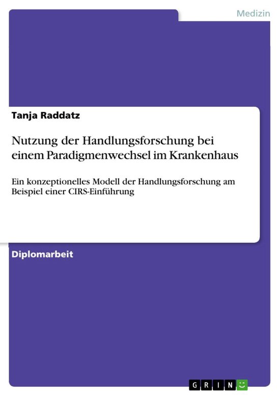 Nutzung der Handlungsforschung bei einem Paradigmenwechsel i ... - cover