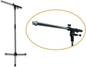 HQ Power Microphone stand tripod 3 poot/poten Zwart, Chroom