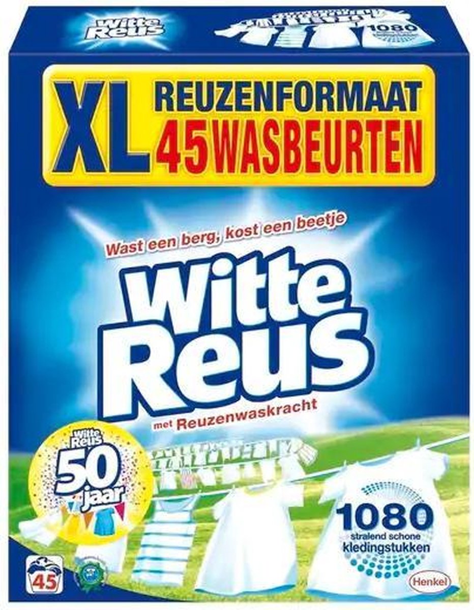 Witte Reus Waspoeder - 45 Wasbeurten