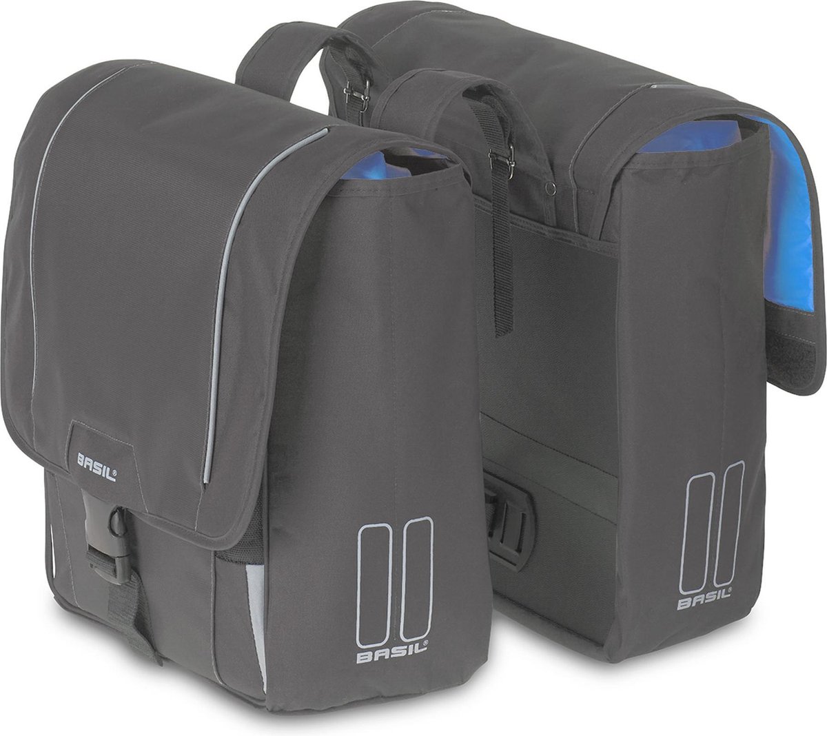 vereist beheerder eigendom Basil Sport Design Double Bag - Dubbele Fietstas - 32 l - Grijs | bol.com