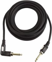 DAP Audio Gitaarkabel 10m - Gitaar Kabel Jack naar Jack Haaks 7mm - Vergulde connectoren