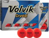 Volvik - Crystal golfbal - 12 pack - rood