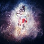 DP® Diamond Painting pakket volwassenen - Afbeelding: Aquarel Motorcross - 60 x 60 cm volledige bedekking, vierkante steentjes - 100% Nederlandse productie! - Cat.: Voertuigen