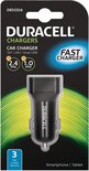 Duracell Twin 12V/24V USB 3.4A (2.4A + 1A) Fast Car Charger-Black