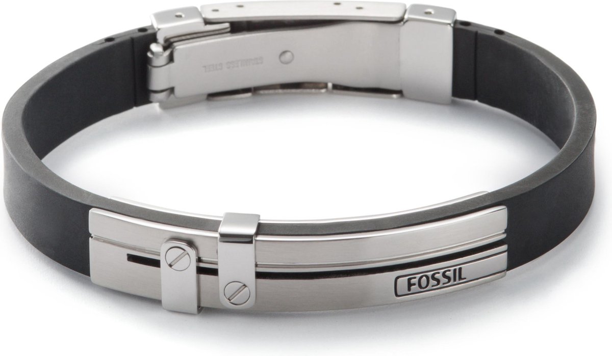 Fossil JF85096040 Herenarmband 19 cm - Zilverkleurig