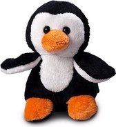 Pluche pinguin knuffel 12 cm met beschrijfbaar label - knuffeldier - Multi