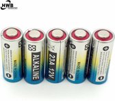 5x Alkaline Batterij 23A 12V 21/23 A23 E23A MN21 MS21 V23GA L1028