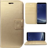 Samsung S8 Plus Hoesje - Samsung Galaxy S8 Plus Hoesje - Book Case Leer Wallet Goud