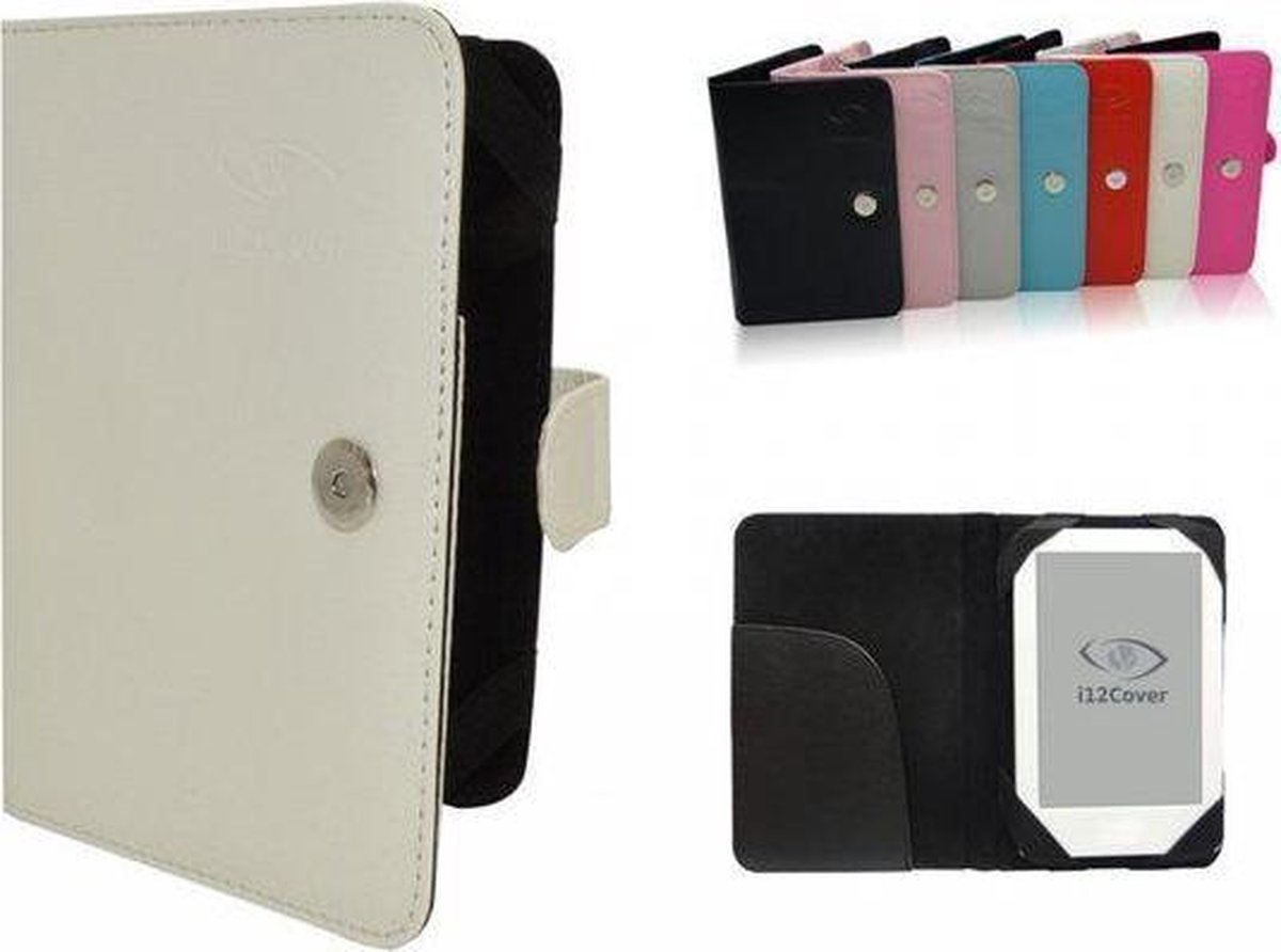 Sony Prs T3 Book Cover, e-Reader Bescherm Hoes / Case, Wit, merk i12Cover