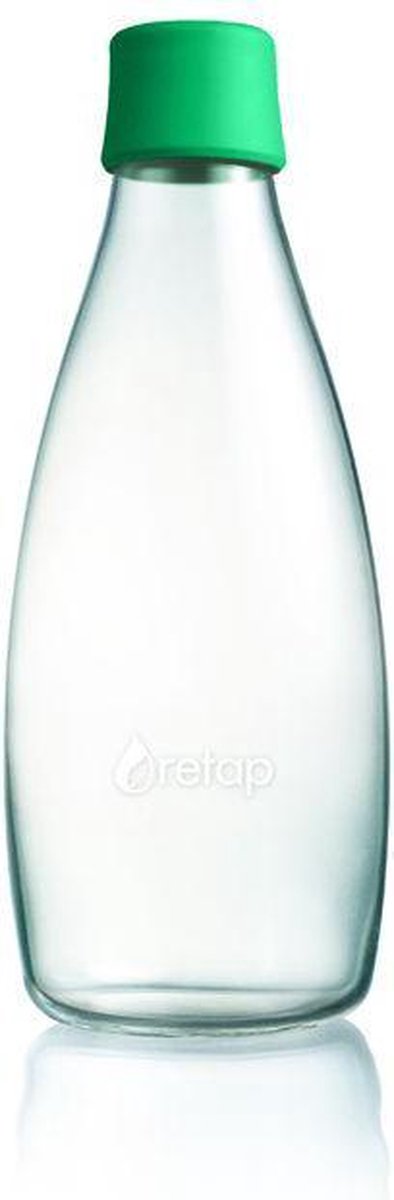 Retap Waterfles - Glas - 0,8 l - Donker Groen