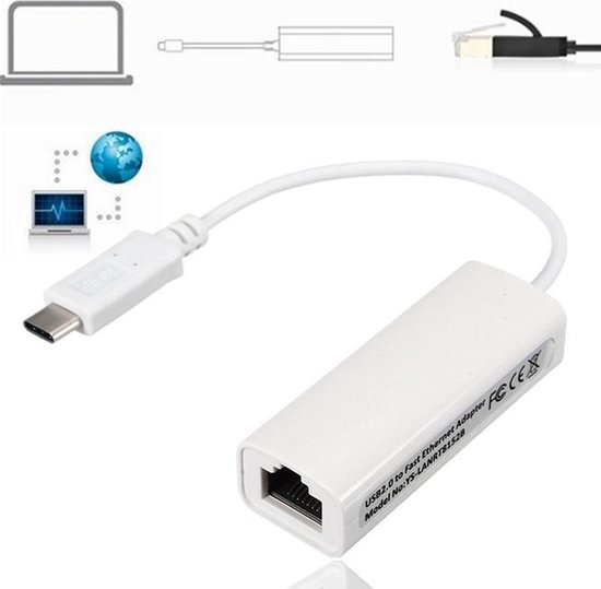 USB Type C (3.1) Gigabit Hub Met Ethernet / LAN Internet Netwerk Kabel  Adapter - Voor... | bol.com