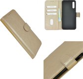 Pearlycase Hoes Wallet Book Case Goud voor Nokia 9 Pureview