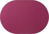 Daff Leatherixx Dumbo Placemat - Leer - Ovaal - 34 x 42 cm - Red Wine