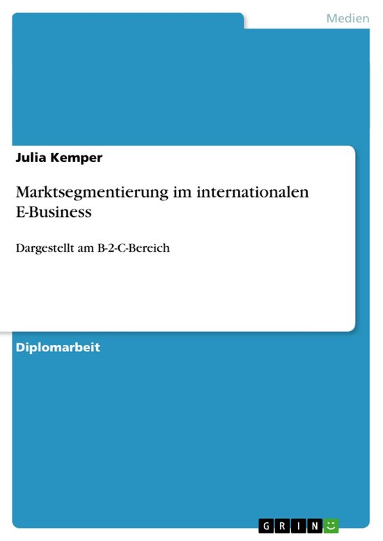 Marktsegmentierung im internationalen E-Business - cover