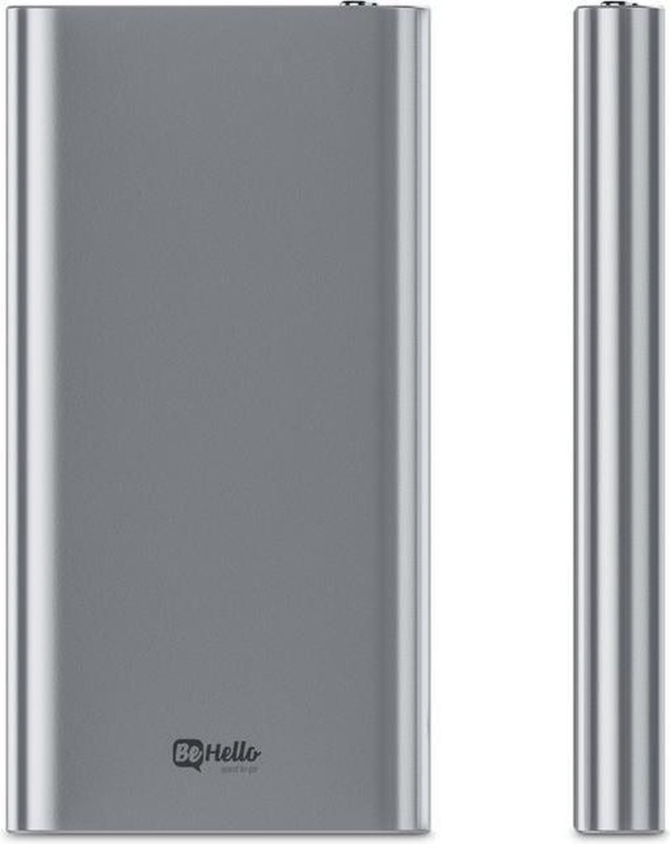BeHello Powerbank QC 3.0 Fast Charging 12.000 mAh Silver