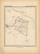 Historische kaart, plattegrond van gemeente Broek Sittard in Limburg uit 1867 door Kuyper van Kaartcadeau.com