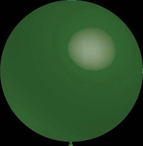 3 stuks Mega grote donker groene ballonnen 90 cm
